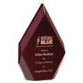 5 1/4" x 8 7/8" Engraved and Color-Filled Rosewood High Gloss Diamond