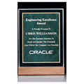 Emerald Marble Acrylic Award with American Walnut 7" x 9 5/8" Base