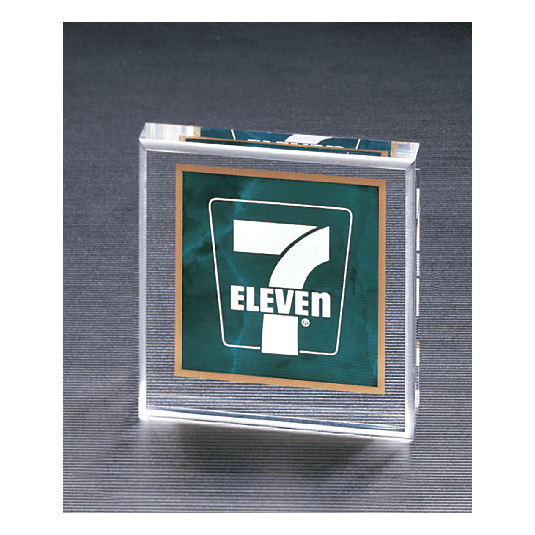 Emerald 3 3/4" x 3 3/4" Marble Design Acrylic Paperweight