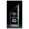 3 1/2" x 9" Zenith Series Jade Acrylic Free Standing Award
