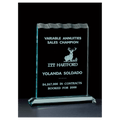 8 1/2" x 11 1/4" Tidal Series Jade Acrylic Award