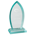 5 5/8" x 9 3/4" Flame Series Jade Acrylic Award
