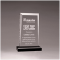 Clear Acrylic Award with Black 5 1/2" x 8 3/4" Apex Series Base