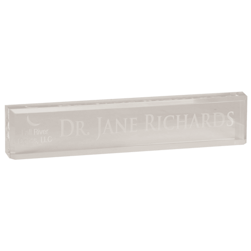 Clear 10" x 2" Acrylic Desk Wedge