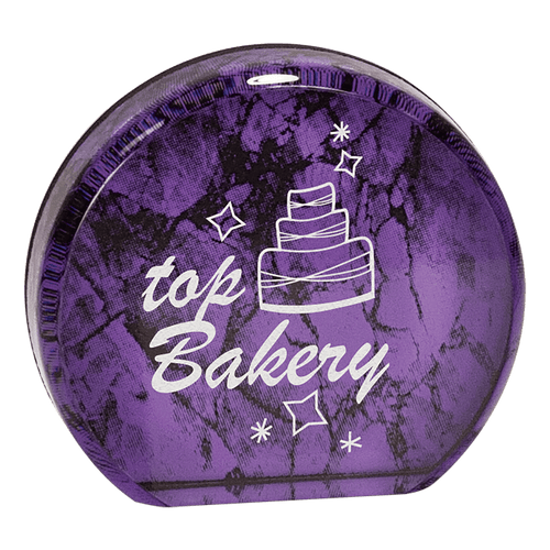 Purple 3 1/2" Marble Aurora Acrylic