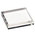 3 3/4" x 3 3/4" Clear Acrylic Paperweight