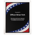 8" x 10" Stars & Stripes Border Clear-Plaq Acrylic