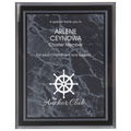Black 9" x 11" Marble Border -Plaq Acrylic