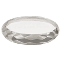 4" x 2 3/4" Clear Oval Crystal Paperweight