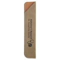 6 1/4" Light Brown Laserable Leatherette Pen Sleeve