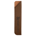 6 1/4" Dark Brown Laserable Leatherette Pen Sleeve
