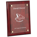 Rosewood 9" x 12" Piano Finish Floating Glass Plaque