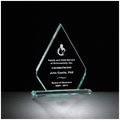 7" x 8 1/2" Diamond Series Glass Award
