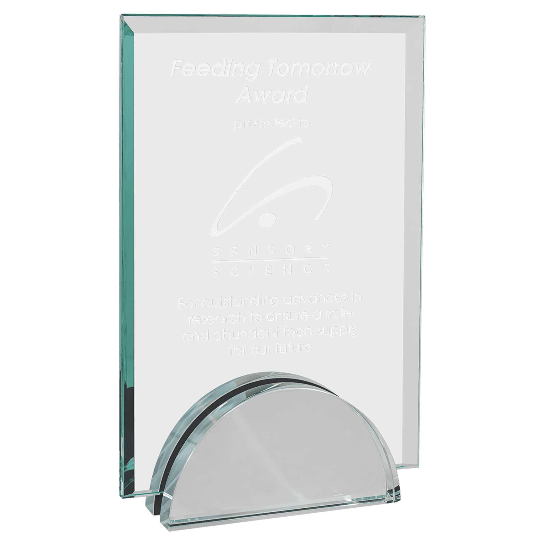 5" x 7 1/4" Apex Series Glass Award