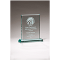 5" x 6" Premium Series Jade Glass Award