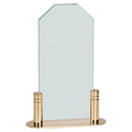 Small Jade Clip Corner Acrylic with Brass Base