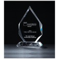 5 3/8" x 8 7/8" Flame Series Multi-Faceted Optical Crystal                 Award