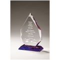 5 3/8" x 8 7/8" Flame Series Crystal with Prism-Effect Base