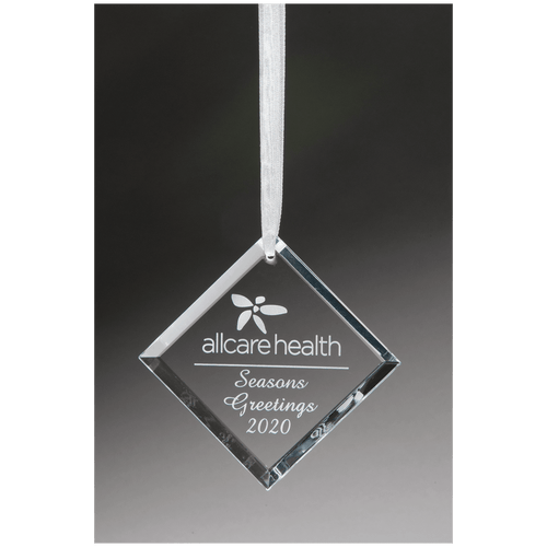 2 3/4" Crystal Diamond Ornament