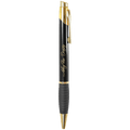 Black Brass Gloss Ballpoint Pen with Gripper