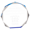 7" Blue Octagon Acrylic Award