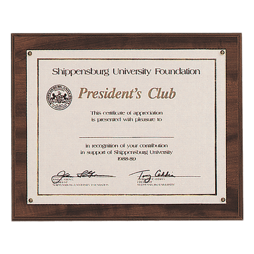 10 1/2" x 13"  Holds 8 1/2" x 11" American Walnut Finish Photo/Certificate Holder
