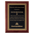Rosewood Piano Finish Plaque with Gold Border Black 8" x 10 1/2" Airflyte Premium LaserFX Plate