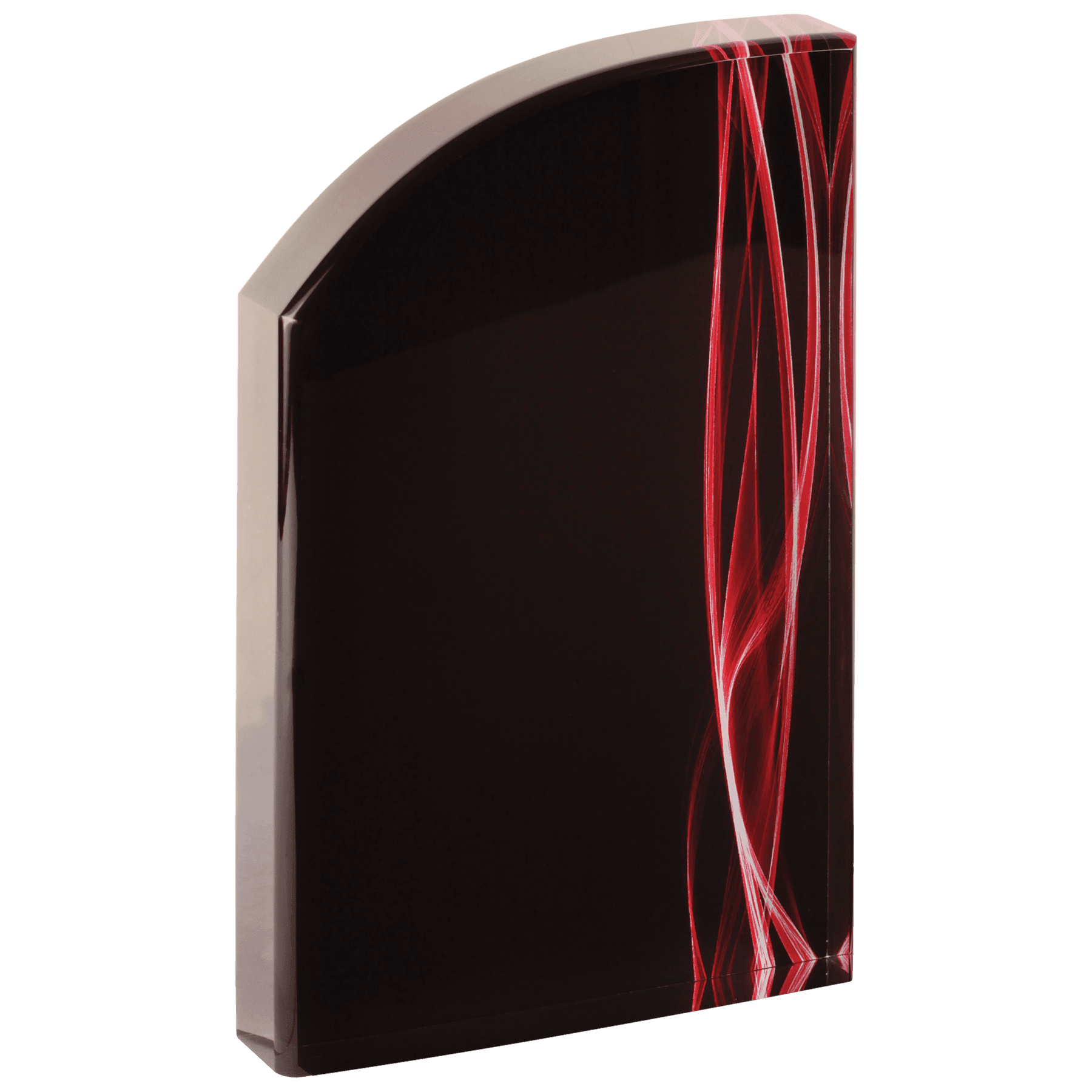 Red 8" Wave Vapor Acrylic