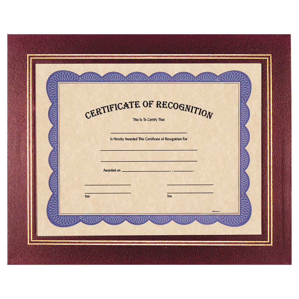 13 1/4" x 10 3/4" Burgundy Certificate Holder